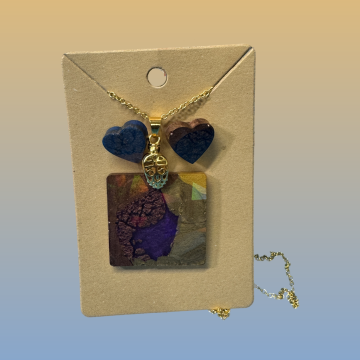 Set of Pendant and Earings (9)
