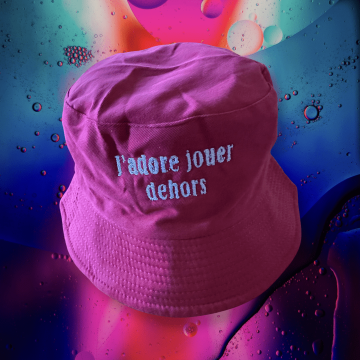 Chapeau de pêcheur brodé