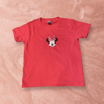 T-shirt personnalisé brodé - Minnie Mouse