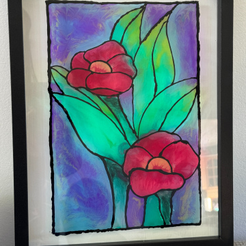 Tableau de style vitrail