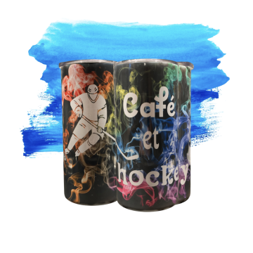 Travel Mug - Café et Hockey