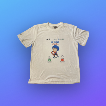Customized T-Shirt - Le hockey m'appelle